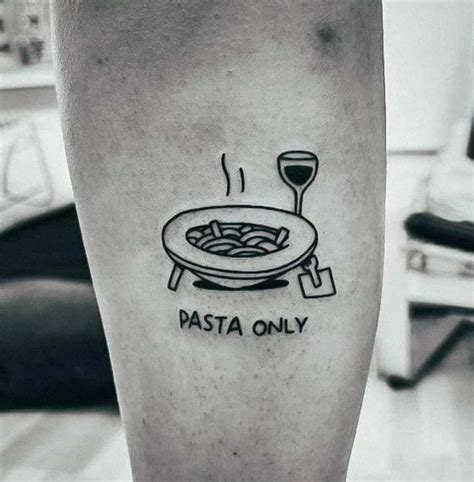 Get Saucy with Pasta Tattoos: Delicious Ink for Foodies